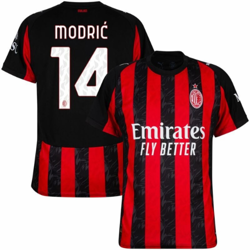 Ac Milan Modric Matchtröja Hemmatröja Serie A